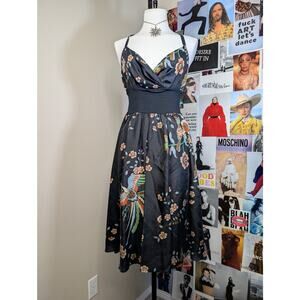 Bohemian Gothic Midi Dress